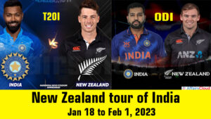 New Zealand National Cricket Team vs India National Cricket Team Timeline